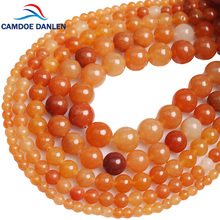 100% Beads Natural Stone Red Aventurine Round Loose Beads 4 6 8 10 12MM DIY Fashion Beads For Jewelry Making Women Accessories 2024 - buy cheap