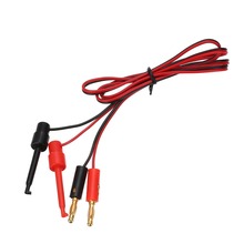 1 Pair 4mm Banana Plug Test Lead Gold Plated Banana Plug to Test Hook Clip Lead Cable For Multimeter Black/Red 2024 - buy cheap