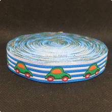 2014 NEW wholesale 5/8 '(16 mmx10yards) 100% Polyester Woven Jacquard Ribbon with  car 2024 - buy cheap