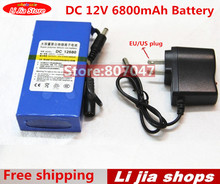 Paquete de batería recargable de iones de litio para videocámaras, cargador portátil de alta calidad con enchufe europeo/estadounidense, CC de 12V, 6800mah, para GPS y cámara de coche 2024 - compra barato