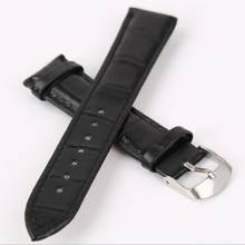 neway Leather Watch Band Wrist Strap 16mm 18mm 20mm 22mm 24mm 316L Steel Buckle Replacement Bracelet Belt Black Brown 2024 - buy cheap