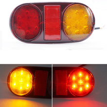 New 2PCS 24V 14LEDS Truck Trailer Waterproof LED Tail Light Reversing Running Brake Turn Lights Stop Indicator Lamp Yellow Red 2024 - buy cheap