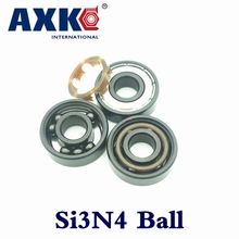 AXK 608 608z swiss BSB ABEC-11 черные 6 шариков Si3N4 гибридные керамические шарики для скейтборда ручной Спиннер ролик для скейта 8*22*7 мм 2024 - купить недорого