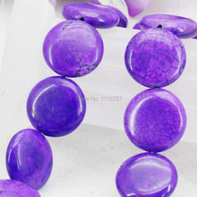 20mm Accessories Jewelry Purple Round Turkey Howlite Chalcedony DIY Loose Beads Semi Finished Stones Balls Gifts Women Gifts 2024 - buy cheap