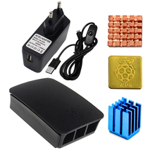 For Raspberry Pi 3 Model B + Plus Case + On Off Switch Micro Usb Cable + Heat Sink + 5v 2.5a Usb Charger Adapter Enclosure Kit 2024 - buy cheap