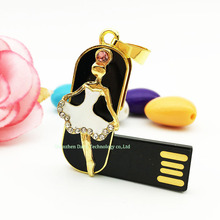 Menina Ballet cristal plena capacidade usb flash drive de 8 gb de Memória Drive 4 GB flash drive 16 gb usb stick 32 gb pendrives 64 gb flash 2024 - compre barato