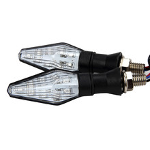 Novo 2 peças 12v seta led universal para motocicleta indicadores luminosos pisca-pisca acessórios de moto 3.0 # 2024 - compre barato