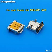 ChengHaoRan 2-10PCS For Acer Iconia Tab A700 A701 A510 New Micro USB Jack Connector Charging Port Socket Power Plug Dock 17pin 2024 - buy cheap