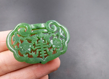 Natural jade jade pendant pendant longevity lock lock Jasper Pendant Wealth and longevity 2024 - buy cheap
