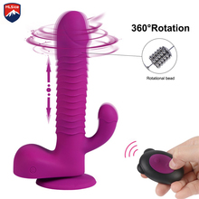 MLSice G spot Dildo Vibrator for Women Clitoral & Anal Stimulation, Remote Control Thrusting Rotating Rabbit Vibrator for Women 2024 - buy cheap