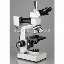 Microscópio metalúrgico de duas lâmpadas 40x-2000x, fornecimento amscópio digital de duas lâmpadas + câmera digital 9mp 2024 - compre barato