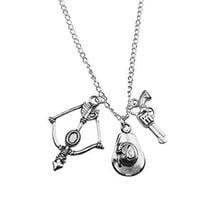Punk Bullet Gun Bow Birds Nest Playing Cards Stick Necklace Pendant Gothic Statement Collar For Women Jewelry Exquisite BFF Gift 2024 - buy cheap