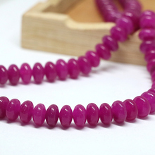 5*8mm natural stone rose red jades stone chalcedony abacus rondelle beads high grade loose beads for jewelry making 15inch B167 2024 - купить недорого