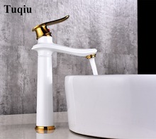 Bathroom lavatory water Faucet hot and cold Crane Brass sink mixer high Sink Faucet Single Handle basin faucet 2024 - buy cheap