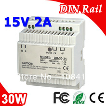 DR-30-15 LED Din Rail fuente de alimentación conmutada 15V 2A 30W de salida 2024 - compra barato