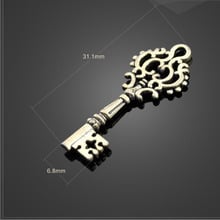 High quality 10 PCS/Lot 6.8mm*31.1mm antique tibet silver plated religious crown key DIY metal charms 2024 - buy cheap