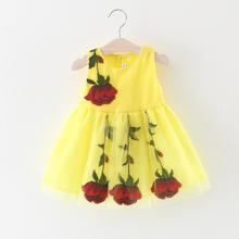 Dress Girl Sale New 2019 Fashion Princess Dresses Summer Rose Sleeveless Tulle Tutu For Girls 0-3 Years Clothes Party Pageant 2024 - buy cheap