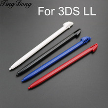 Tingdong 4 pçs de alta qualidade por atacado 4 cores caneta stylus tela toque plástico para 3ds xl ll vídeo game acessórios 2024 - compre barato