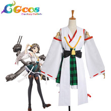 CGCOS Free Shipping Cosplay Costume Kantai Collection Kirishima New in Stock Retail / Wholesale Halloween Christmas 2024 - buy cheap