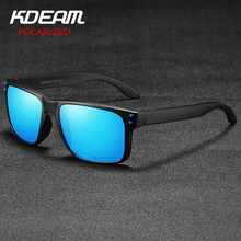 New Sport Men Polarized zonnebril mannen Square Sun Glasses Women Eyewear 2021 New UV400 With Case 9 Colors KDEAM Sunglasses 2024 - buy cheap