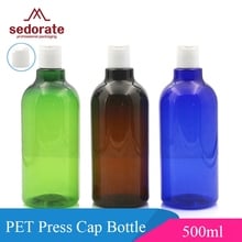 Sedorate-botella rellenable vacía para cosméticos, envase de plástico con tapa de prensa líquida, JX086-2 de maquillaje, 500ML, 20 unidades por lote 2024 - compra barato