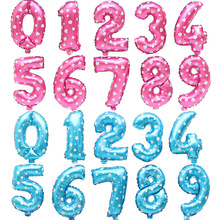 Цифры буквы день рождения декоративная пудра воздушные шары в форме цифр 16 дюймов алюминиевая фольга подсталька для шаров stojak na balony держ 2024 - купить недорого