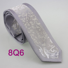 YIBEI Coachella Ties Gray Tie Narrow Bordered With White Silver Birds Animals Neckties Casual Dress Microfiber Corbatas Slim 2024 - buy cheap