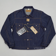 BOB DONG Repro 11MJ Pleated 1940s Western Selvage Denim Jacket Vintagr Jean Coat 2024 - buy cheap