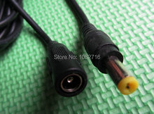 2 pcs 22AWG straight  DC 5.5*2.1mm female to male power plug extension cable  adapter connector cord 5 meter , Free shipping 2024 - buy cheap