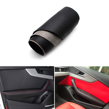 4PCS Car Styling Interior Microfiber Leather / Suede Door Handle Panel Protective Cover Trim For Audi A4 2017 2018 2024 - buy cheap