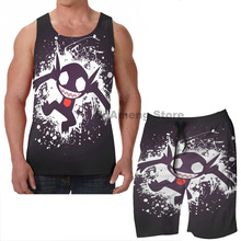 Summer Casual funny print men Tank Tops Women Sableye Splatter  men Board beach shorts women sets fitness sleeveless vest 2024 - buy cheap