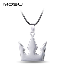 MOSU Hot Game Kingdom Hearts Metal Necklace Crown Shape Pendant Cosplay Accessories Jewelry Gift can Drop-shipping 2024 - buy cheap