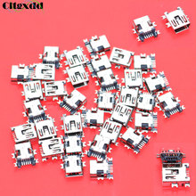 cltgxdd 1~100pcs Mini USB jack 5pin SMT female socket connector , Data line interface for MP3 MP4 socket charging port 2024 - buy cheap