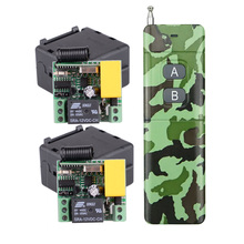 Transmissor camuflado para longo alcance, 200-3000m, 2ch, 220v, 10a, controle remoto sem fio, lâmpada led, mini interruptor de luz