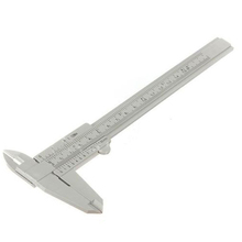 Mini calibrador de pie de rey, herramienta de medición de plástico, regla de 6 ", micrómetro gris, 150mm, 1 unidad 2024 - compra barato