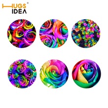 HUGSIDEA 6 Pcs/ set Home Table Cup Mat Creative Decor Coffee Drink Placemat for table Color Flowers Drinks Coasters Bottle Mat 2024 - buy cheap