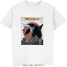 Hot Sale Fashion Orcazilla Funny Killer Whale T-Shirt | Orca Lovers Gift T Shirt Men Funny Tees Tops Harajuku Streetwear 2024 - buy cheap