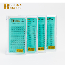 Big eye's secret 5trays/lot Lashes Short Stem Pre Made Volume fans 3D4D5D6D Faux Mink Premade Russian Volume Eyelash Extension 2024 - buy cheap