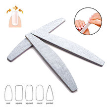 5pcs 100/180 Professional Nail Files Sanding Buffers Manicure Lima Milling Pedicure Nail Tools Boat Nail Polish Sand Block 2024 - buy cheap