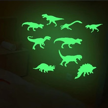 SAILEROAD 9Pcs/Bag Cool Dinosaur Luminous Stickers Stereo 3D Fluorescent Stickers Funny Sticker Glow In The Dark Stars For Kids 2024 - buy cheap