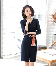 2019 Spring Summer Middle Long Slim Hips Women Dresses Office Ladies Business Work Wear Dresses Female Vestidos Clothes 2024 - buy cheap