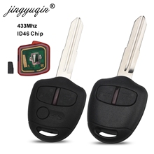 jingyuqin 5pcs 2/3Buttons Remote key For Mitsubishi 433Mhz Chip ID46 For Mitsubishi L200 Shogun Pajero Triton Key Fob MIT11 MIT8 2024 - buy cheap