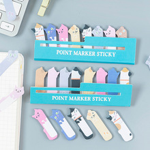 Kawaii Cartoon cat Sticky Notes Memo Pad Diary Stationary Flakes Scrapbook Decorative Cute N Times Sticky 2024 - buy cheap