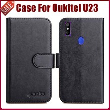 Mais vendidos! Oukitel u23 capa protetora de couro, 6 cores tipo carteira de alta qualidade 2024 - compre barato