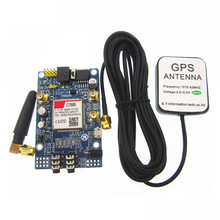 Sim808 módulo gsm gprs gps placa de desenvolvimento ipx sma, com antena gps para raspberry pi suporte 2g 3g 4g cartão sim 2024 - compre barato