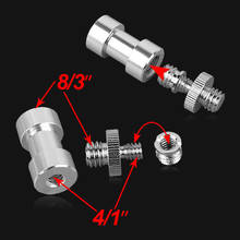 3 in 1 metal 1/4" 3/8" Screw 3/8" Spigot Stud Convert Adapter Kit for SLR Camera Tripod 2024 - buy cheap