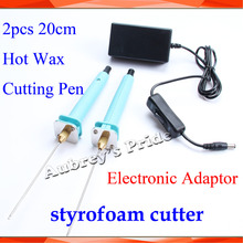 2Pcs 20CM Craft Hot Knife Styrofoam Cutter Pen CUTS FOAM, KT Board WAX Cutting +Electronic Voltage Transformer Adaptor EU plug 2024 - buy cheap