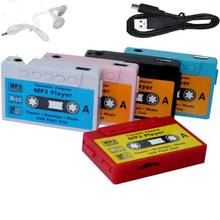Retro tape  Colorful Mp3 Player Mini Mp3 Music Player Micro TF Card Slot USB MP3 Sport Player USB Port With Earphone Headphone 2024 - buy cheap