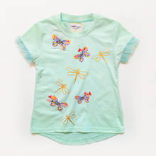 4-10 Yrs Girls T-Shirt Summer T-Shirt For Girls Short Sleeve Printed Kids Tops Tees Casual Children's Clothes Teens Girl T-shirt 2024 - buy cheap