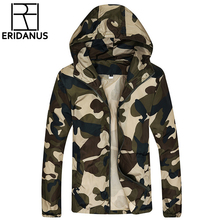 2016 Spring Autumn Man Casual Hooded Jacket Male Fashion Camouflage Design High Quality Loose Zipper Jackets M389 2024 - buy cheap